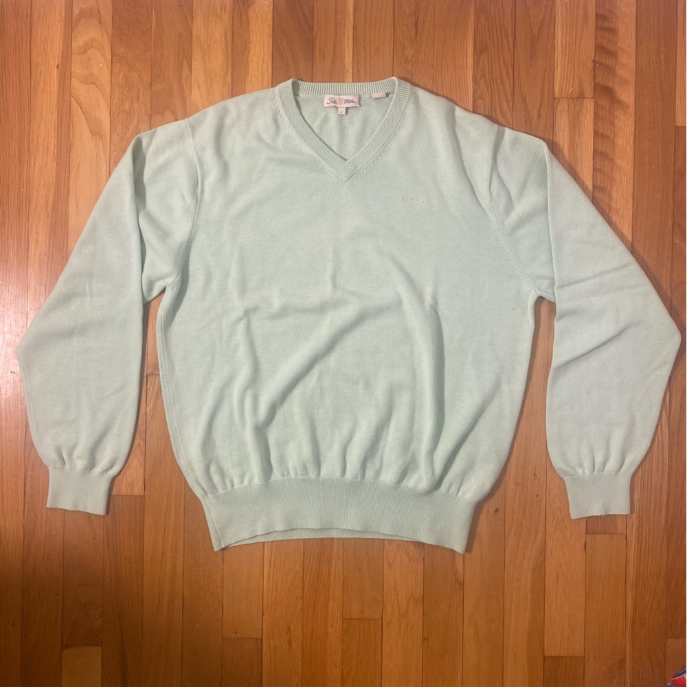 Peter Millar Mens Cashmere Silk Cotton Sweater Size L
